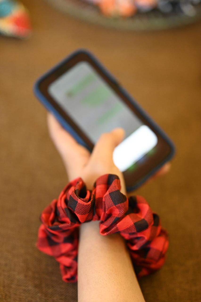 ONO Red Scrunchie