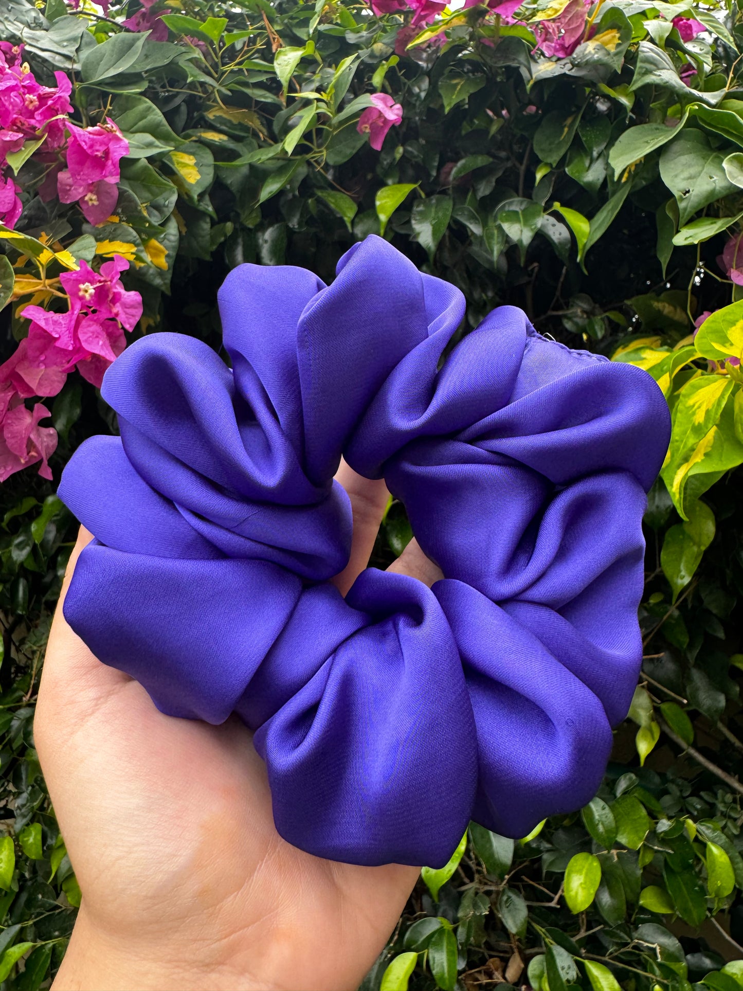 Royal Purple Silk Scrunchie