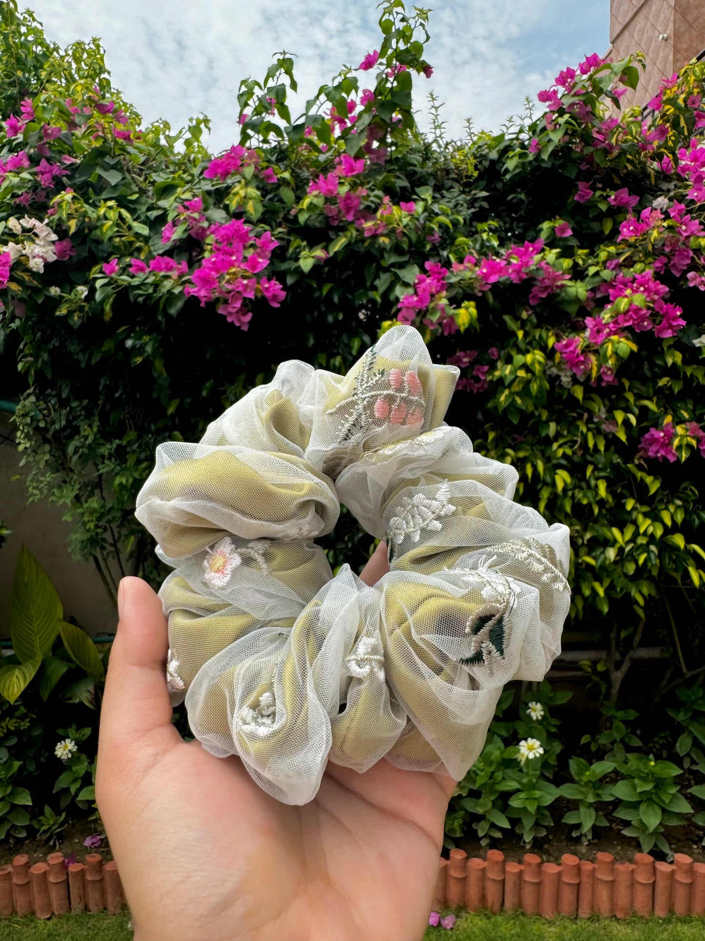 Green DualGrace Scrunchie