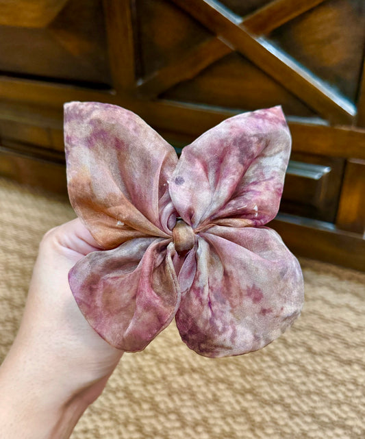 Pink & Brown Butterfly clip