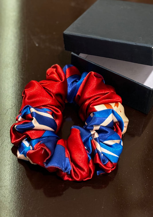 Date Night Printed Silk Scrunchie