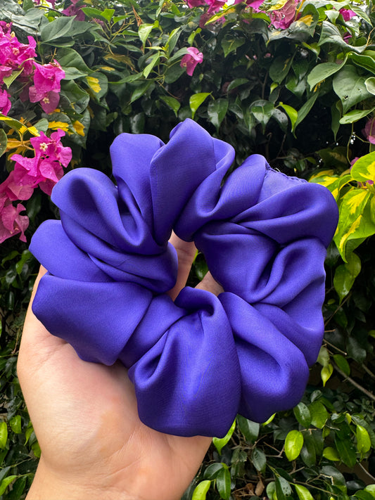 Royal Purple Silk Scrunchie